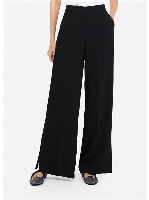 Pantaloni a palazzo in envers satin LIU JO | CF5126TS111/22222